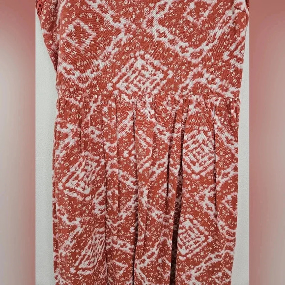 Altar'd state spaghetti strap‎ mini dress rust and white size small - Picture 4 of 8